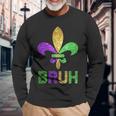 Mardi Gras Bruh Carnival Long Sleeve T-Shirt Gifts for Old Men