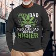 Marijuana Cannabis Smoke Weed Dad Like A Regular Dad Weed Long Sleeve T-Shirt Gifts for Old Men