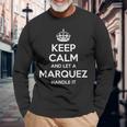 Marquez Surname Family Tree Birthday Reunion Idea Long Sleeve T-Shirt Gifts for Old Men