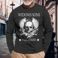 Masonic Widow's Son Raise Masons Skull Father's Day Long Sleeve T-Shirt Gifts for Old Men