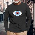 Mauvais Œil Avec Cœur T-shirt à manches longues Cadeaux pour les vieillards