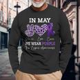 In May We Wear Purple Lupus Awareness Ribbon Purple Lupus Long Sleeve T-Shirt Gifts for Old Men