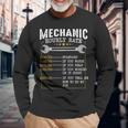 Mechanic Hourly Rate Labor Rates Co Workers Car Lover Long Sleeve T-Shirt Gifts for Old Men