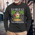 Mele Kalikimaka Santa Claus Hawaiian Christmas In July Long Sleeve T-Shirt Gifts for Old Men