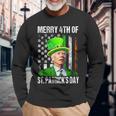 Merry 4Th Of St Patrick's Day Joe Biden Leprechaun Hat Long Sleeve T-Shirt Gifts for Old Men