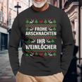 Merry Arschnacht Ihr Weinloch Christmas Langarmshirts Geschenke für alte Männer