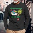 Merry Christmas Florida StyleSnowman Summer Long Sleeve T-Shirt Gifts for Old Men