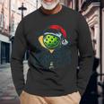 Merry Christmas Pickleball Pickle Ball And Paddle Santa Hat Long Sleeve T-Shirt Gifts for Old Men