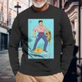 Mexican Lottery Culture El Valiente Long Sleeve T-Shirt Gifts for Old Men