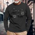 Midcentury Mid Century Cat Retro Atomic Age Space Modern Long Sleeve T-Shirt Gifts for Old Men