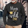 Mimi Of The Wild One 1St Birthday First Thing Matching Long Sleeve T-Shirt Gifts for Old Men