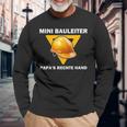 Mini Bauleiter Papa's Rechte Hand Kinder Bauleiter Outfit Langarmshirts Geschenke für alte Männer