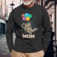 Mom Of Birthday Astronaut With Balloons Planets In Space Long Sleeve T-Shirt Gifts for Old Men