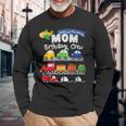 Mom Transportation Birthday Airplane Cars Fire Truck Train Long Sleeve T-Shirt Gifts for Old Men