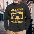 Monster TruckApparel For Big Trucks Crushing Car Fans Long Sleeve T-Shirt Gifts for Old Men