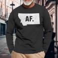 Montana Af Distressed Home State Long Sleeve T-Shirt Gifts for Old Men