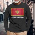 Monte Flag Jersey Montenegrinian Langarmshirts Geschenke für alte Männer