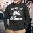 Motorcycle Fun Idea For Biker Motorcycle Rider S Langarmshirts Geschenke für alte Männer