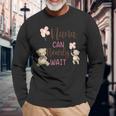 Nana We Can Bearly Wait Gender Neutral Baby Shower Long Sleeve T-Shirt Gifts for Old Men