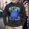 Neptune Planet Ring Solar System Long Sleeve T-Shirt Gifts for Old Men