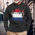 The Netherlands Holland Flag King's Day Holiday Long Sleeve T-Shirt Gifts for Old Men