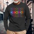 Neurospicy Neurodiversity Brain Autism Awareness Adhd Long Sleeve T-Shirt Gifts for Old Men