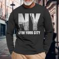 New York City Nyc Ny America Queen's Skyline City Long Sleeve T-Shirt Gifts for Old Men