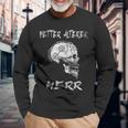 Nice Older Mr Viking Skull Dad Grandpa Langarmshirts Geschenke für alte Männer