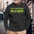 Nicht Quatschen Machen Black Langarmshirts Geschenke für alte Männer