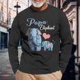 Niedliche Papa Elefant Schwangerschaftsankündigung Babyparty Langarmshirts Geschenke für alte Männer