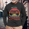 Nivel Padrino Desbloqueado Padrino Camiseta de manga larga Regalos para ancianos