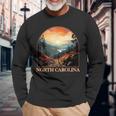 North Carolina Nc Hiking Mountain State Pride Long Sleeve T-Shirt Gifts for Old Men