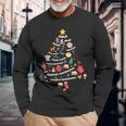 Occupational Therapy Christmas Mental Health Christmas Tree Long Sleeve T-Shirt Gifts for Old Men