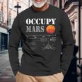 Occupy Mars Starship Rocket Long Sleeve T-Shirt Gifts for Old Men