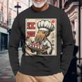 Octopus Chef Sushi Japanese Anime Kawaii Long Sleeve T-Shirt Gifts for Old Men