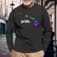 The Official Gay Pride Hawaii Rainbow Long Sleeve T-Shirt Gifts for Old Men