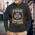 O'grady Irish Name Vintage Ireland Family Surname Long Sleeve T-Shirt Gifts for Old Men