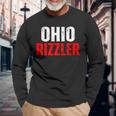 Ohio Rizzler Ohio Rizz Ironic Meme Quote Long Sleeve T-Shirt Gifts for Old Men