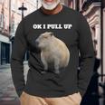 Ok Ich Ziehhe Capybara Hoch Langarmshirts Geschenke für alte Männer