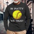 Oklahoma In Patty We Trust Softball Boomer Long Sleeve T-Shirt Gifts for Old Men