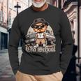 Old School Hip Hop Lowrider Chicano Cholo Low Rider Long Sleeve T-Shirt Gifts for Old Men