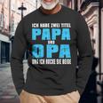 Opa Atertag Papa Spruch Grossvater Geschenk Langarmshirts Geschenke für alte Männer