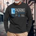 Padrino En Prácticas Anuncio Divertido Del Futuro Padrino Camiseta de manga larga Regalos para ancianos