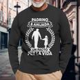 Padrino Y Ahijada Un Pacto Perida Bautizo Regalo Padrino Camiseta de manga larga Regalos para ancianos