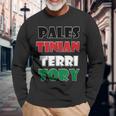 Palestinian Territory Colorful Words Long Sleeve T-Shirt Gifts for Old Men