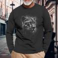 Panther Lover Animal Big Cat Panther Animal Black Long Sleeve T-Shirt Gifts for Old Men
