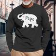 Papa Afrika Elefant Langarmshirts Geschenke für alte Männer