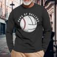 Papa Baseballolleyball Spieler Tochter Sohn Sport Team Dad Langarmshirts Geschenke für alte Männer