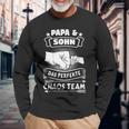 Papa Sohn Das Perfekte Chaos Team Father Partner Look S Langarmshirts Geschenke für alte Männer