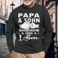 Papa Und Sonhn Ein Bund Für Leben Father Partner Look Family Langarmshirts Geschenke für alte Männer